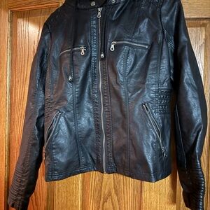 Women's Black Leather Jacket